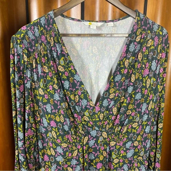 Boden Jersey Midi Tea Dress Chatsworth Green, Lotus Petal - Size 16/18 Regular - Picture 6 of 13